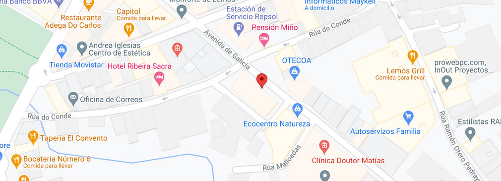 plano del registro civil de Monforte de Lemos, Lugo